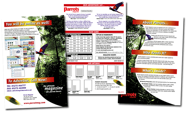 Sample pages from our advertiser's guide